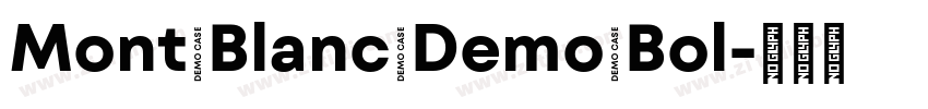 Mont Blanc Demo Bol字体转换